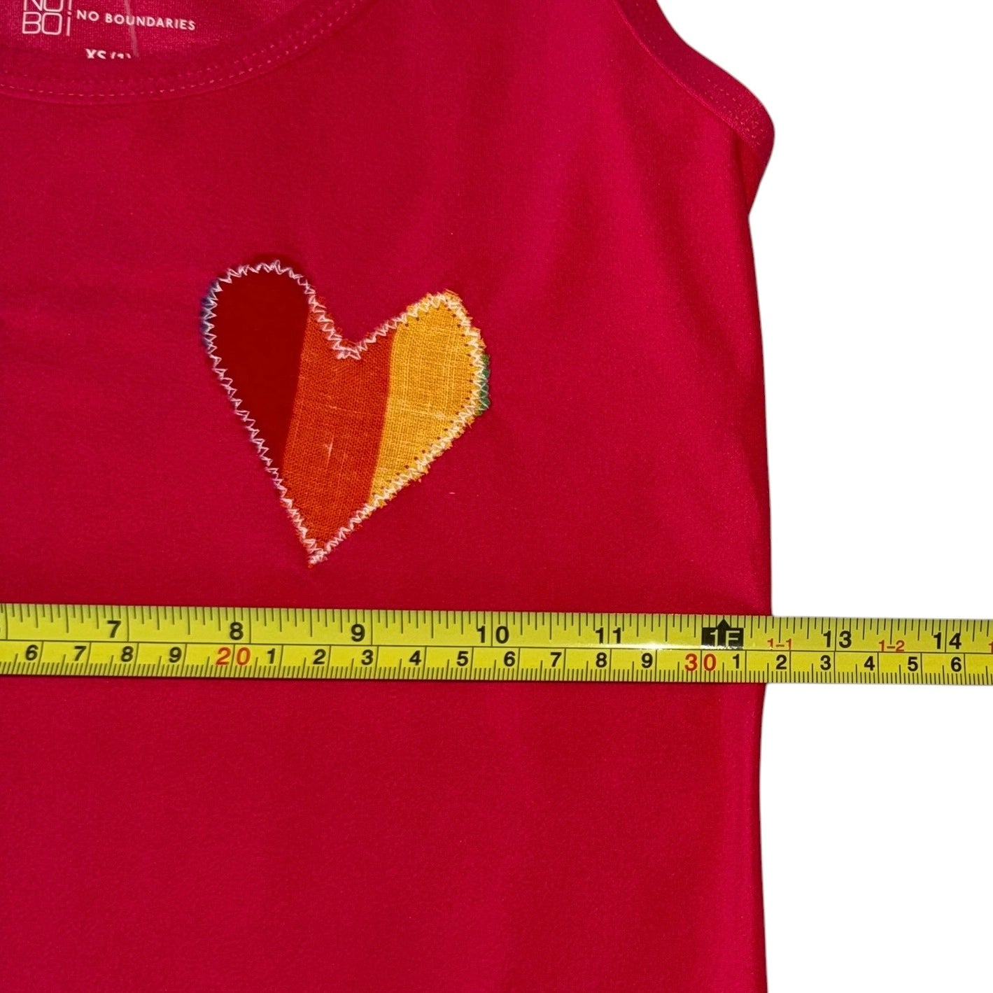 PRIDE - Double Rainbow Heart Tank (XS)