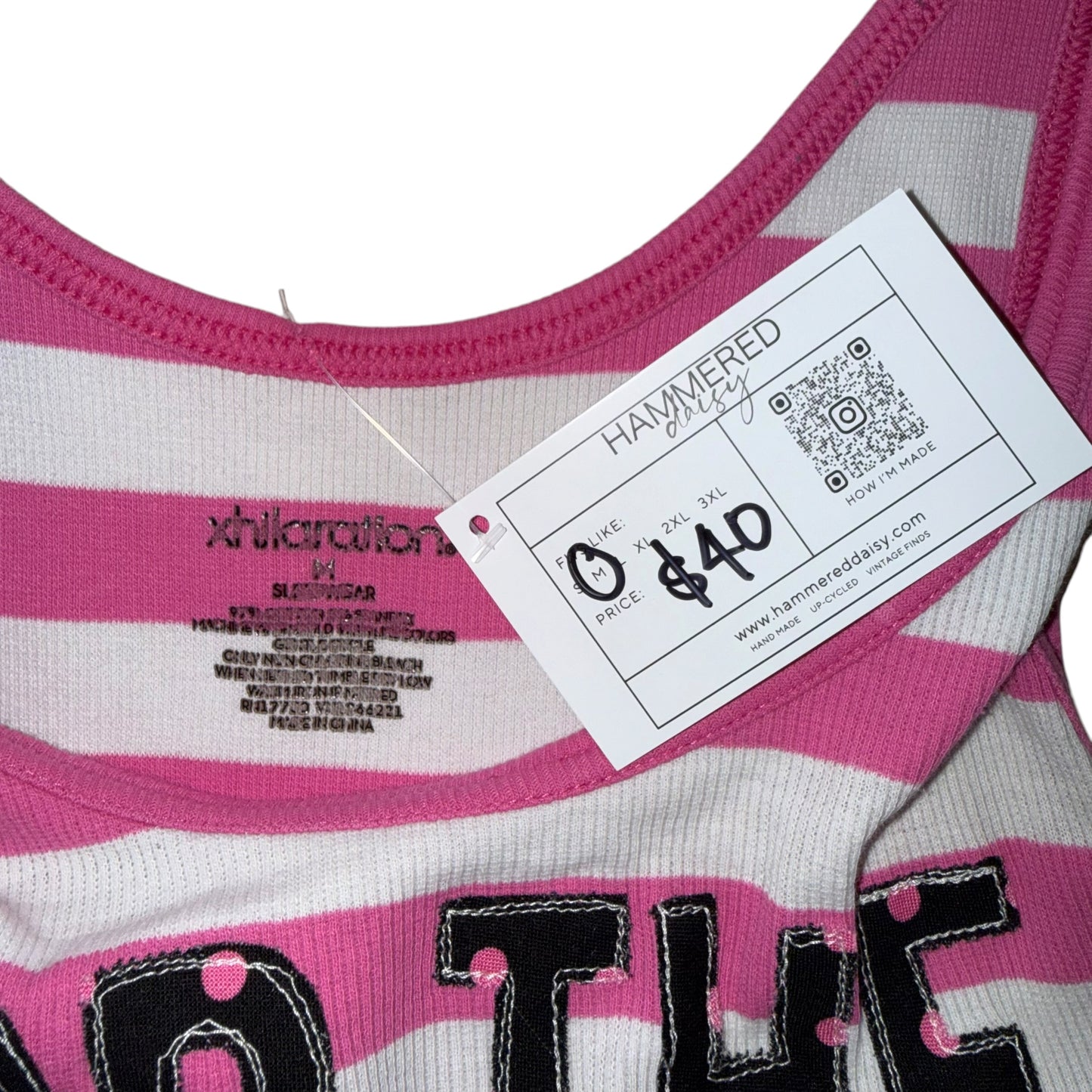 PRIDE - For the Girls Striped Tank (M)