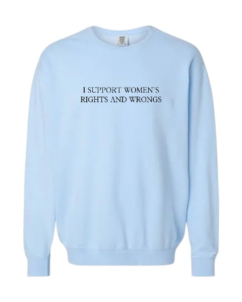 T-SHIRT BAR - Women’s Rights Crew Neck Sweatshirt