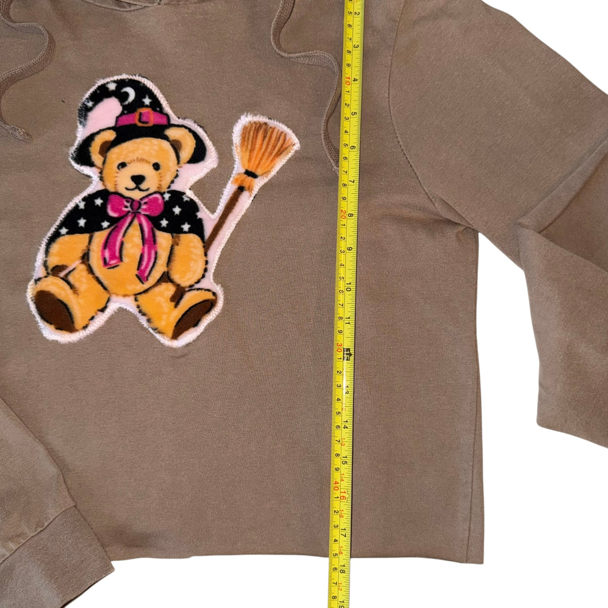 Spooky - Witchy Bear Tan Hoodie (S)