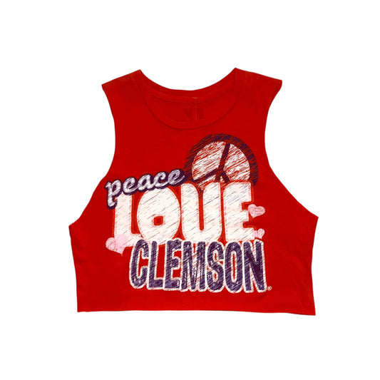 Clemson Peace & Love Reworked Tank (XS)