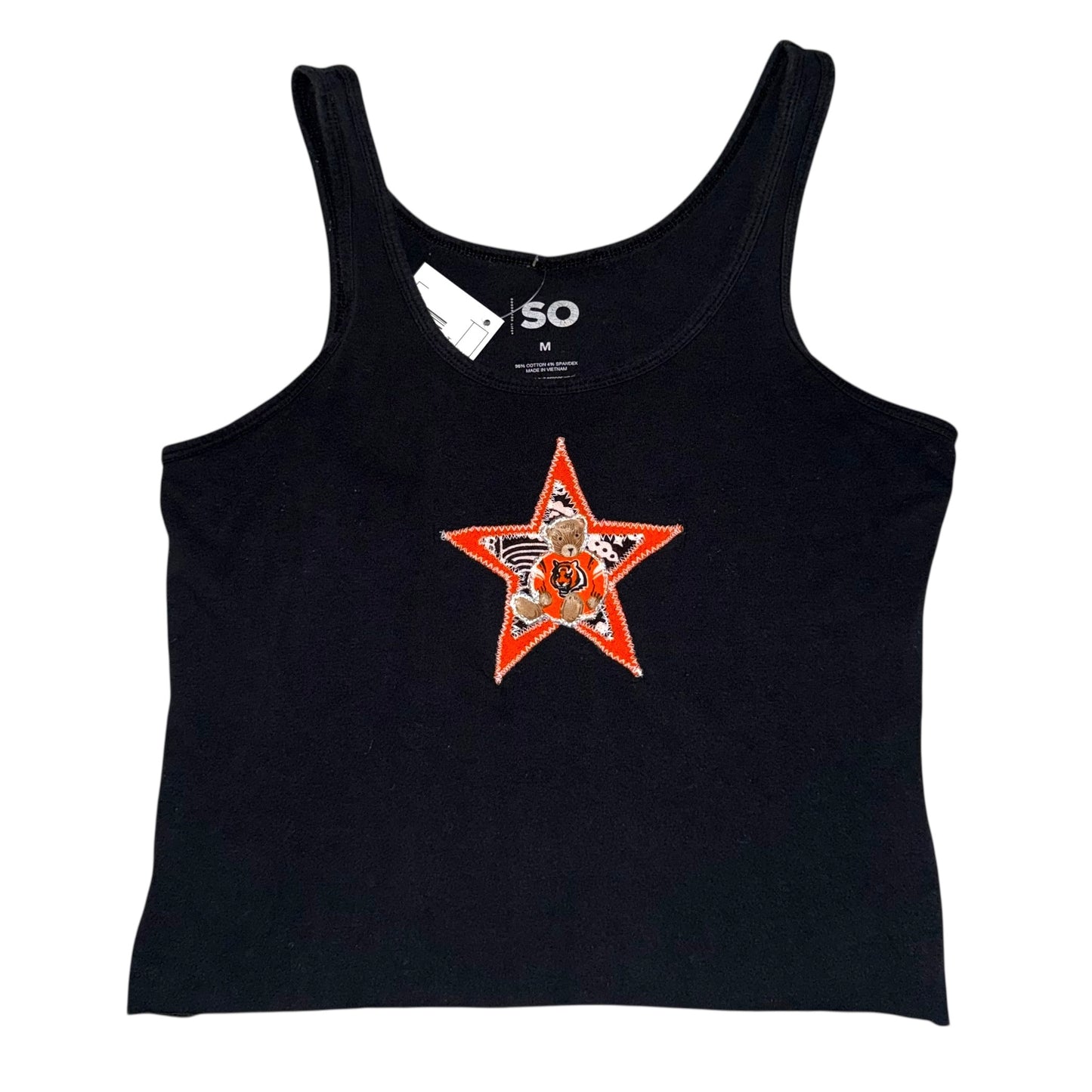 Cincinnati Bengals Upcycled Bear Tank (M)
