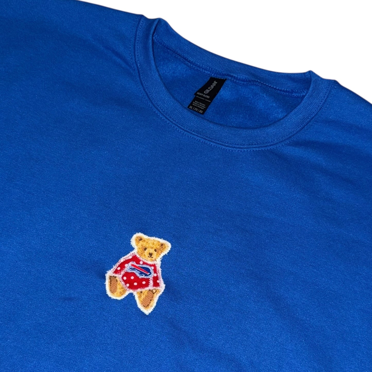 Buffalo Bills Upcycled Bear Polka Dot (2XL)