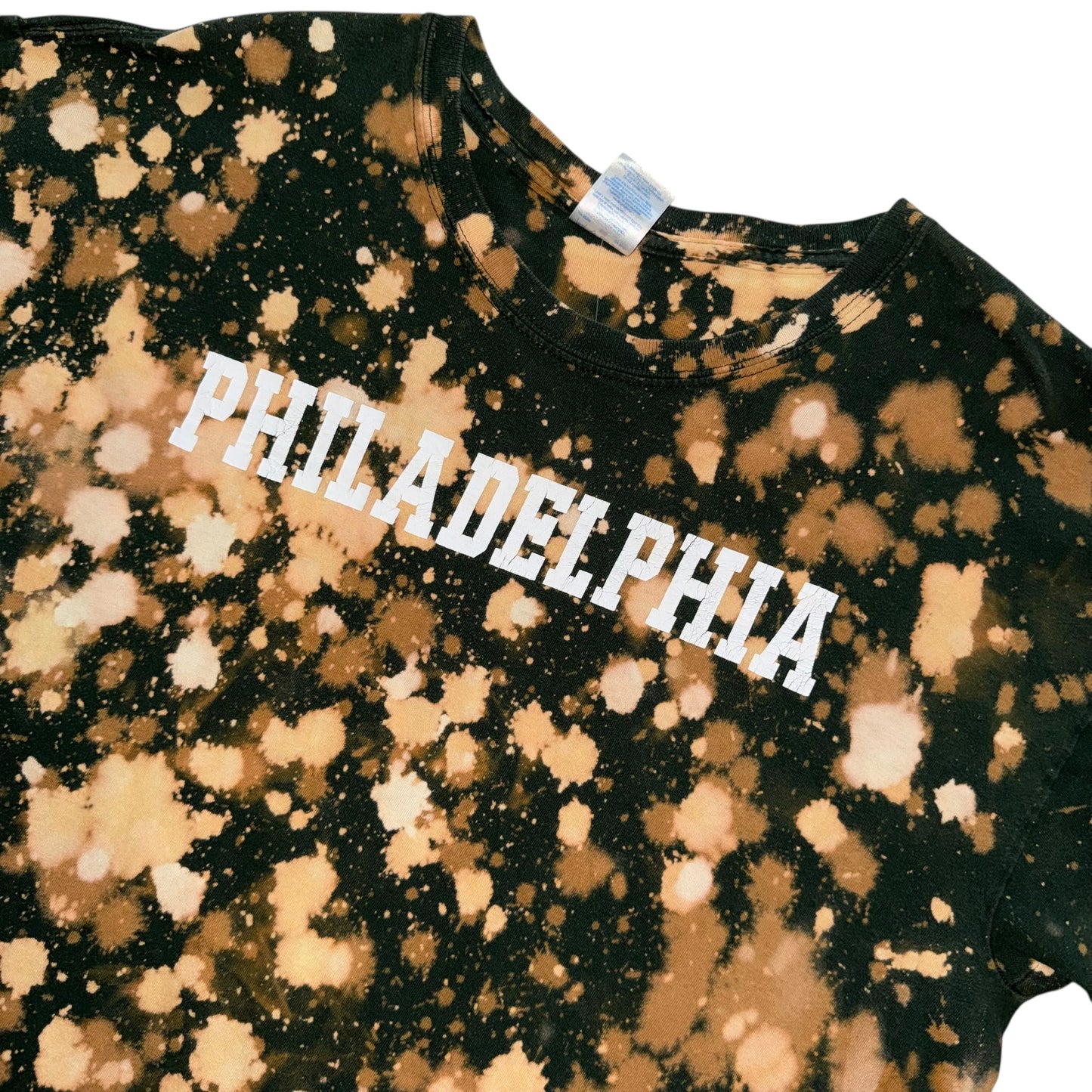 Philadelphia Eagles Green Splatter Bleach Tee (XL)