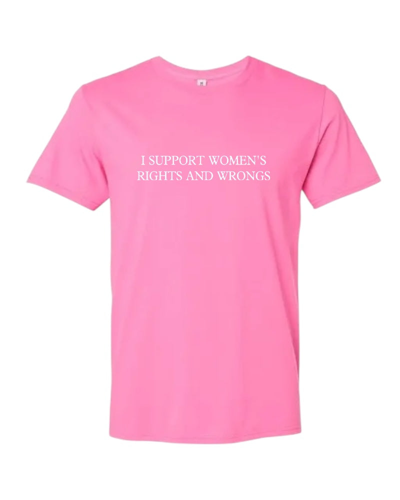 T-SHIRT BAR - Women’s Rights and Wrongs Custom Tee