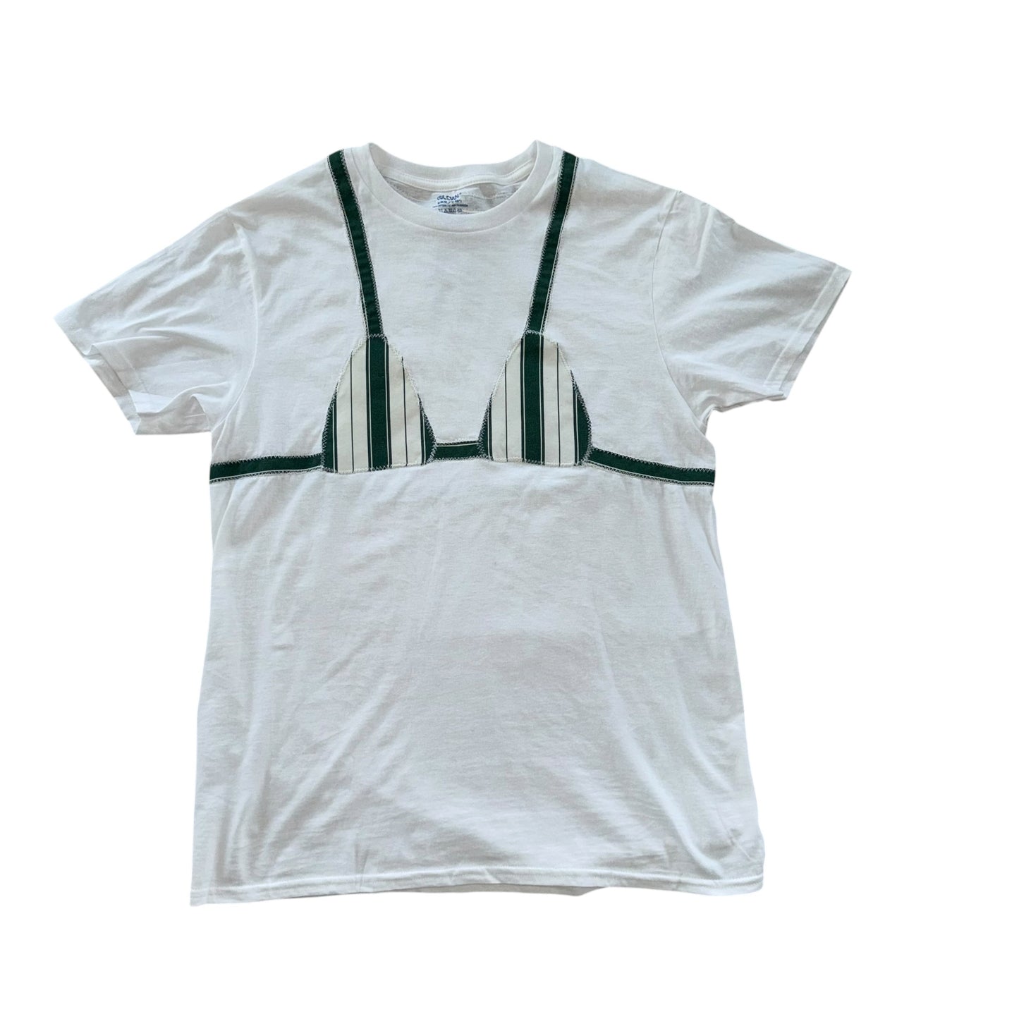 Earthbound - Green Stripes Bikini Tee (M)
