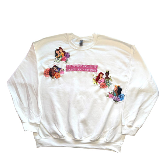 Just a Girl - Princess Rights White Crew (XL)