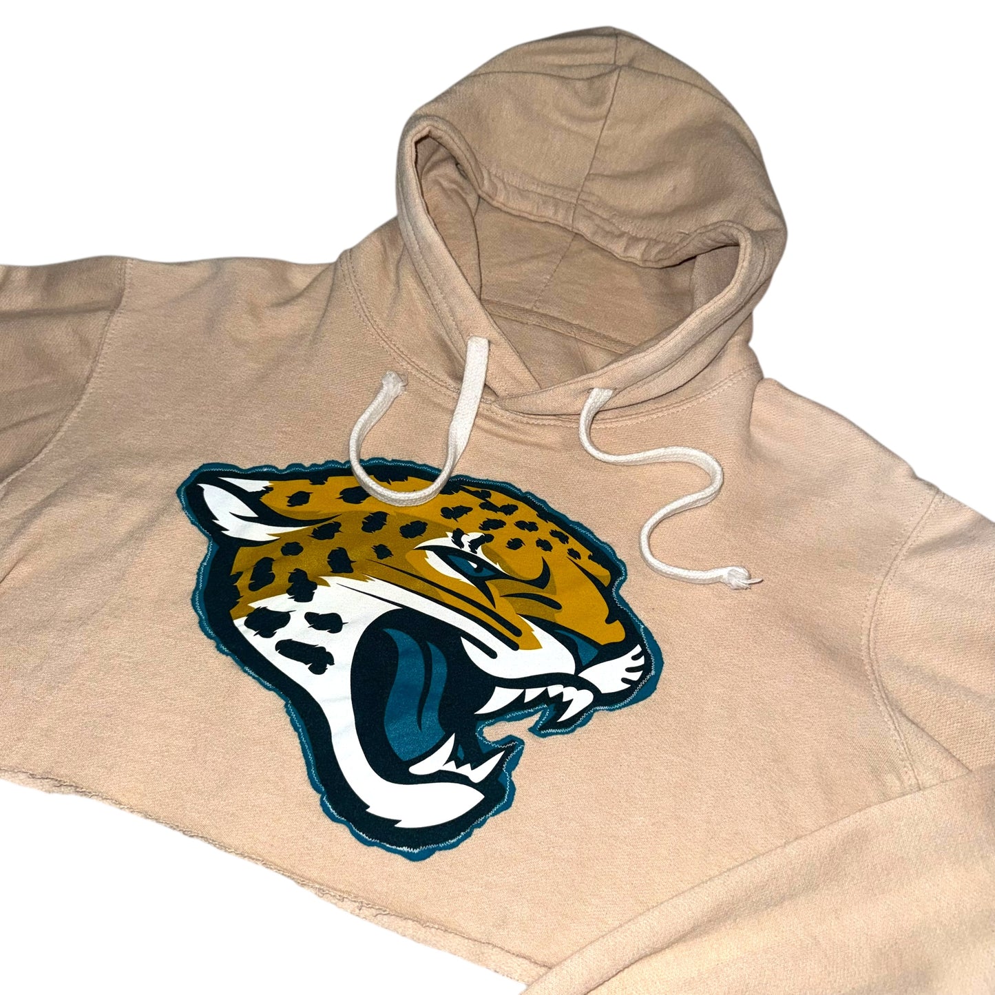 Jacksonville Jaguars Upcycled Crop Hoodie (M)