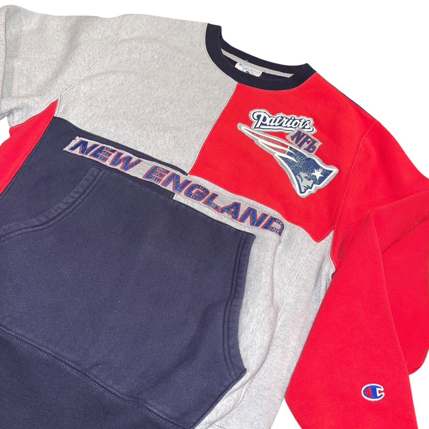 New England Patriots Patchwork Crew (S)