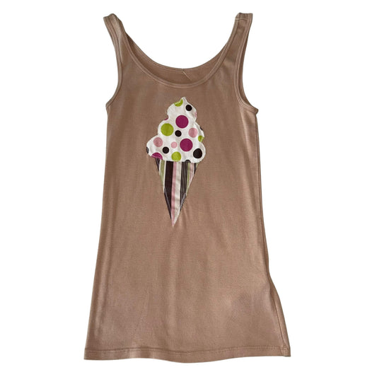 Just a Girl-Y2K Ice Cream Cone Brown (S)