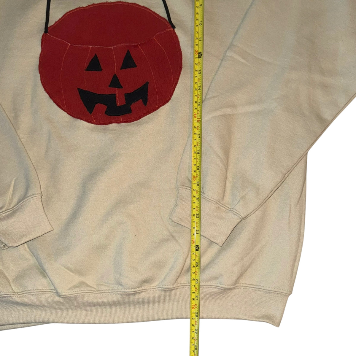 Spooky - Pumpkin Pail Tan Sweatshirt (XL)