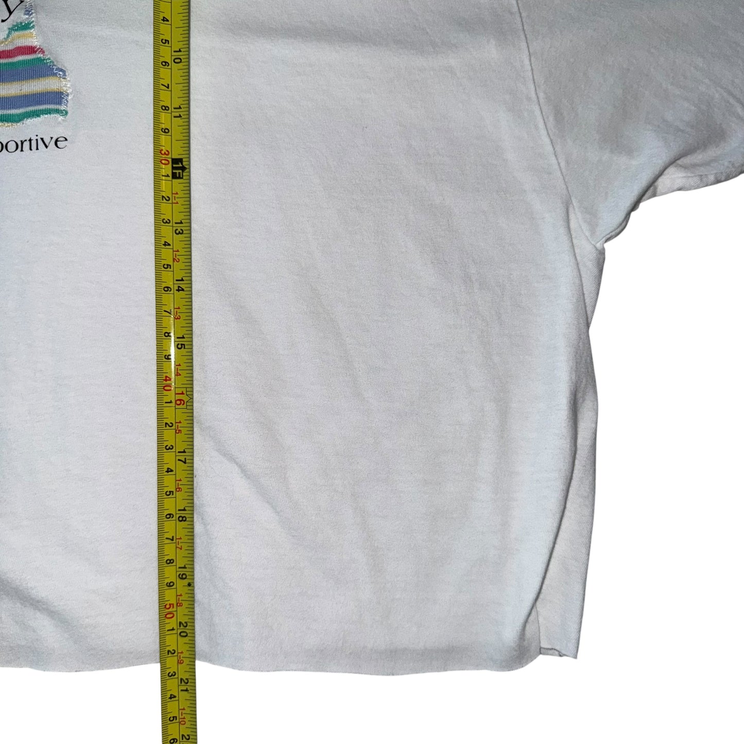 PRIDE - Not Gay But Supportive White Crop (2XL)