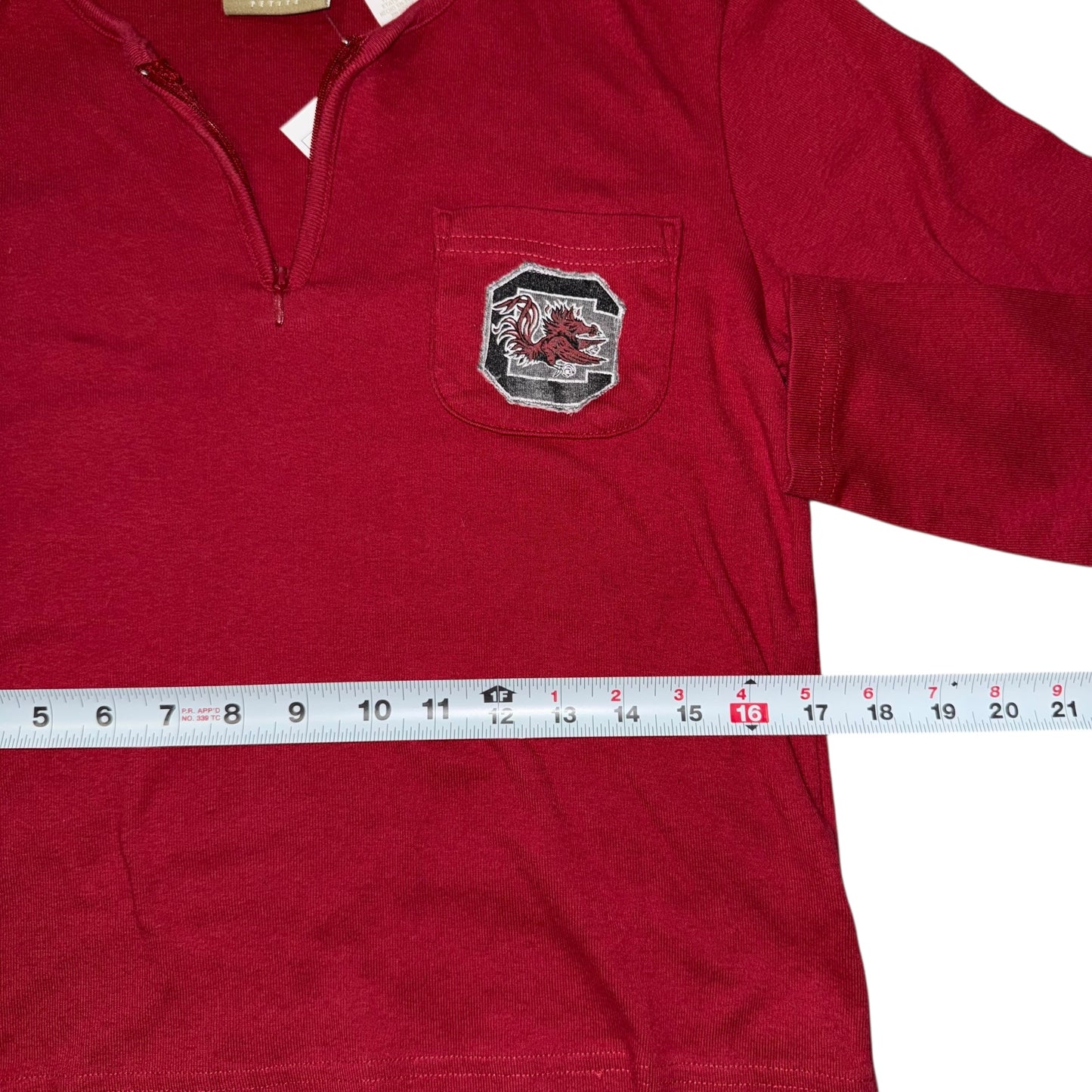 USC South Carolina Upcycled Zip Top (S)