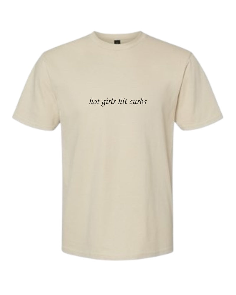 T-SHIRT BAR - Hot Girls Hit Curbs Custom Tee