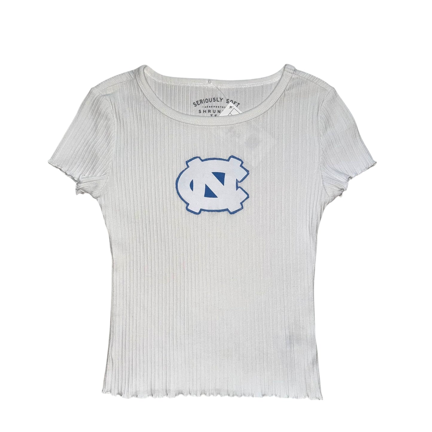 UNC North Carolina Upcycled Ruffle Tee (S)