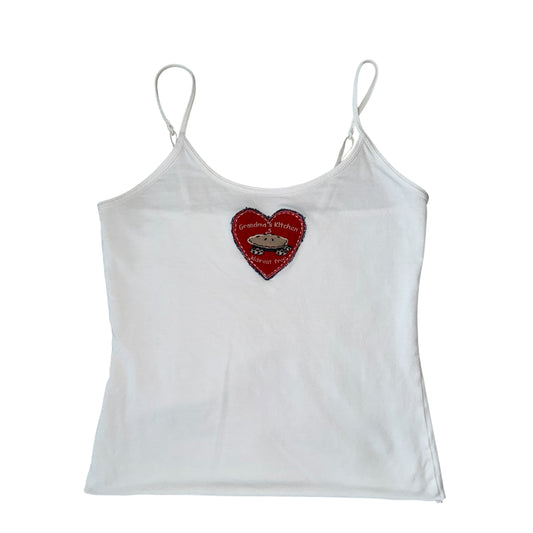 For The Girls, USA - Grandma’s Kitchen White Tank (XS)