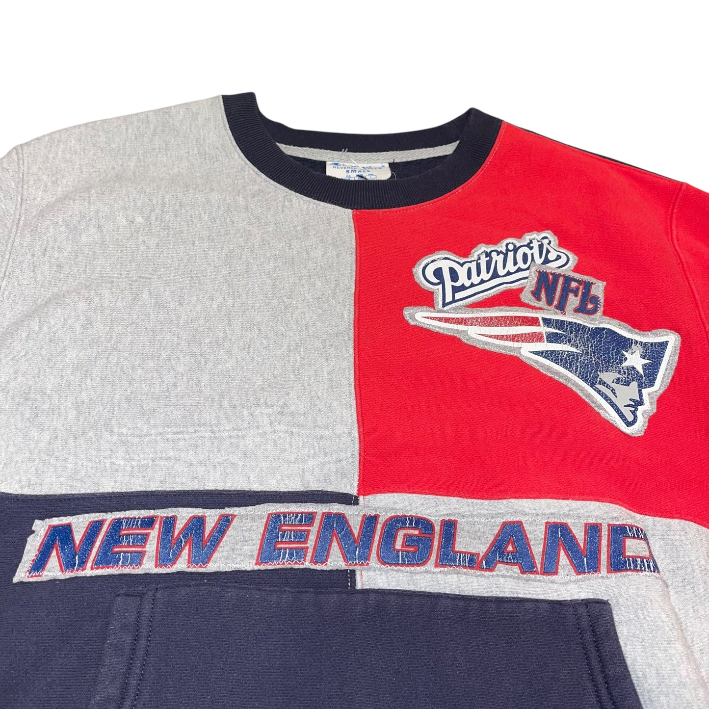 New England Patriots Patchwork Crew (S)