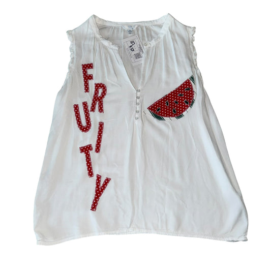 PRIDE- Fruity Watermelon White Tank (M)