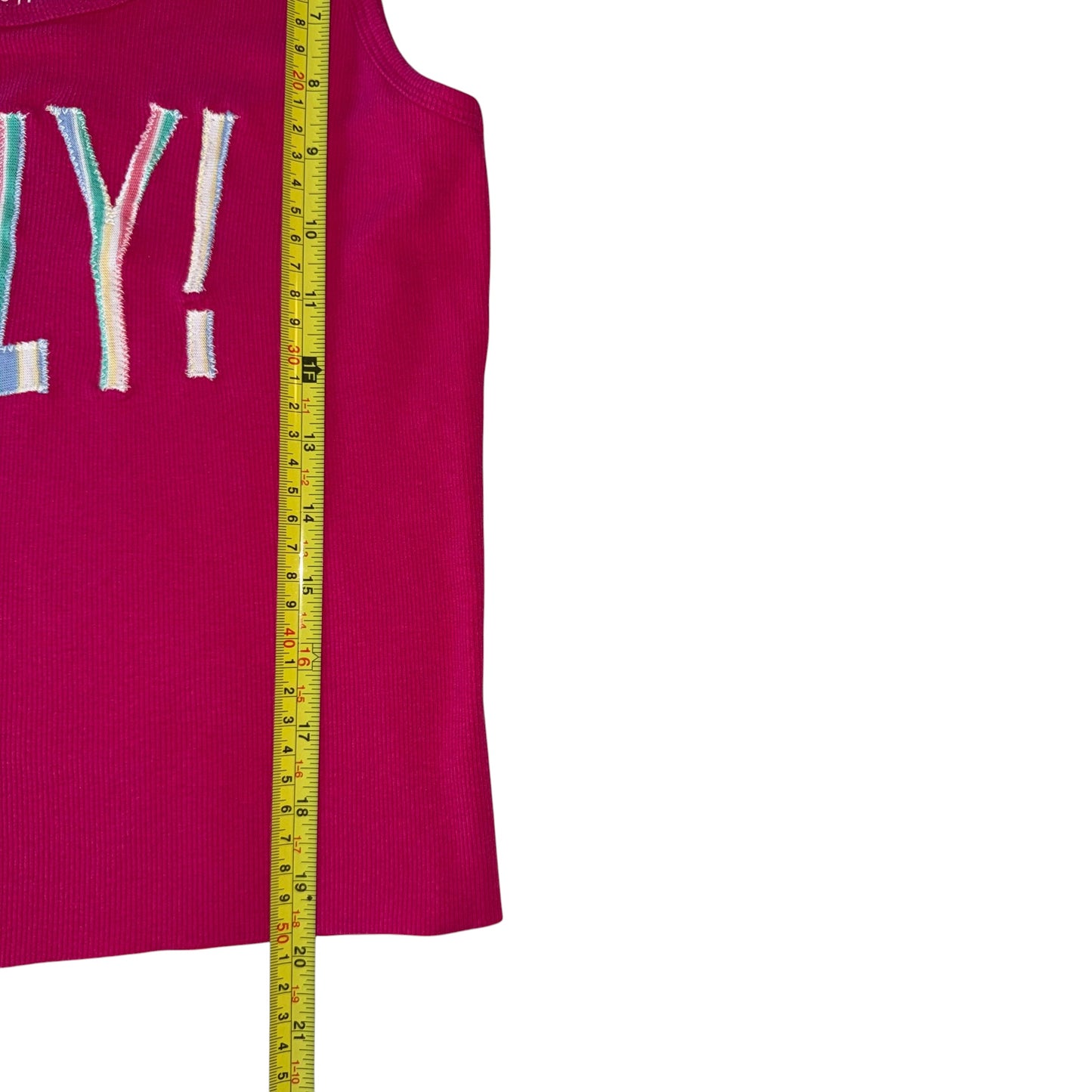 PRIDE - Talk Valentina Pink Ribbed Tank (L)