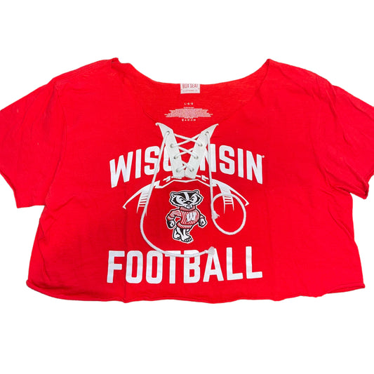 Wisconsin Football Crop Top (L)