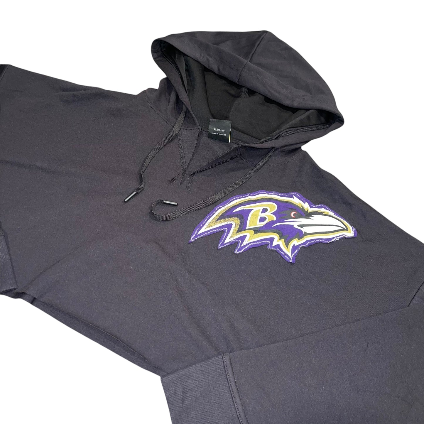 Baltimore Ravens Cropped Patchwork Hoodie (XL)