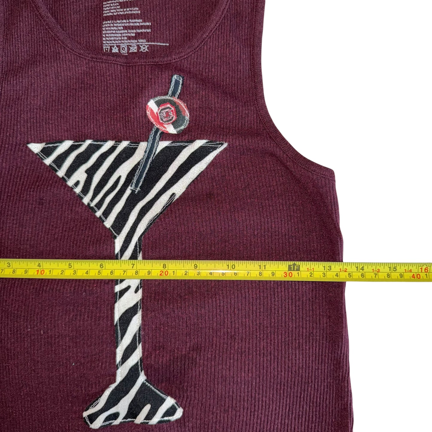USC South Carolina Upcycled Zebra Martini (M)