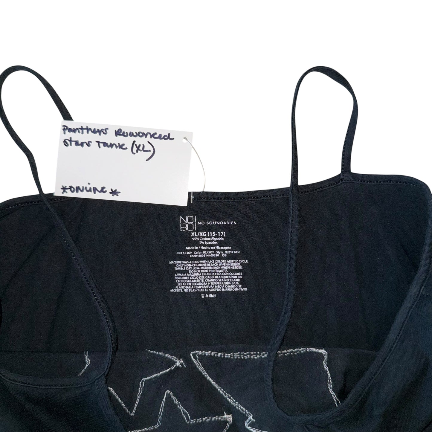 CLT - Panthers Reworked Star Tank (XL)