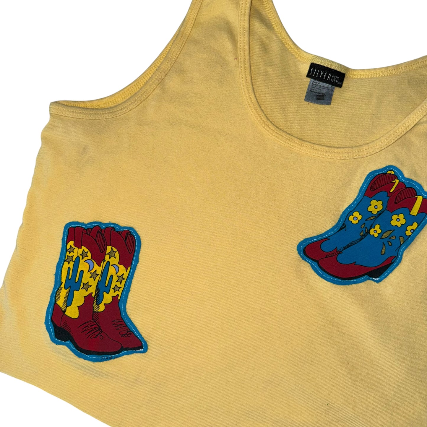 For The Girls, USA - Yellow Boots Tank (M/L)