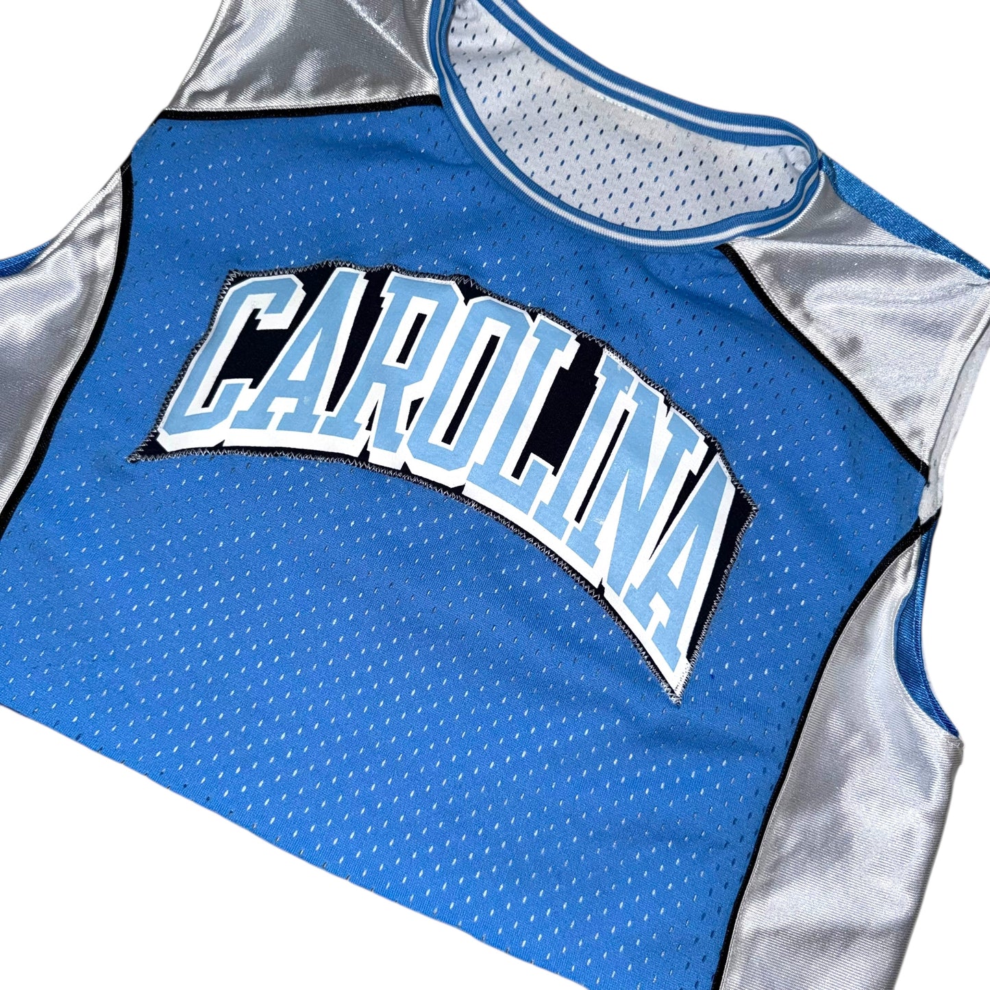 UNC North Carolina Reworked Reversible Jersey Crop (L)