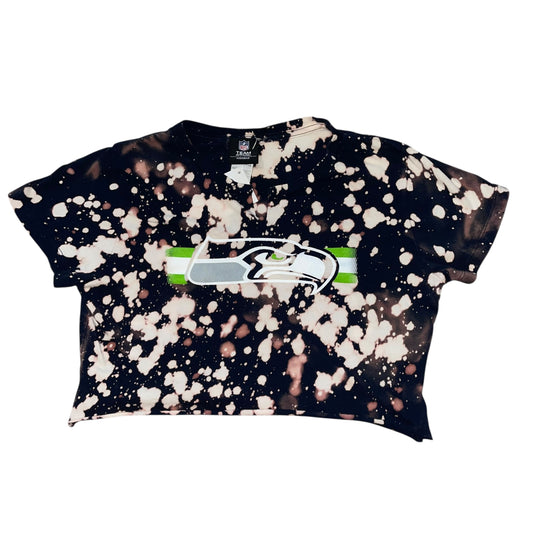 Seattle Seahawks Reworked Bleach Crop (S)