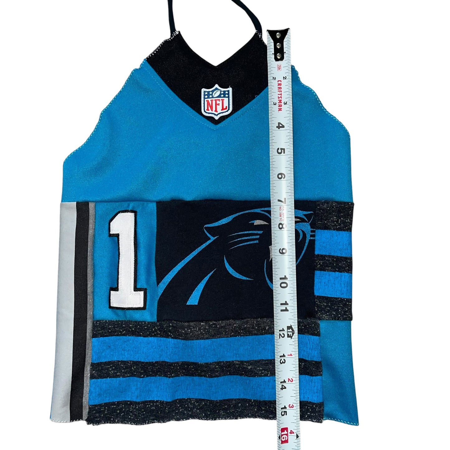 Carolina Panthers Reworked Halter Top (OS)