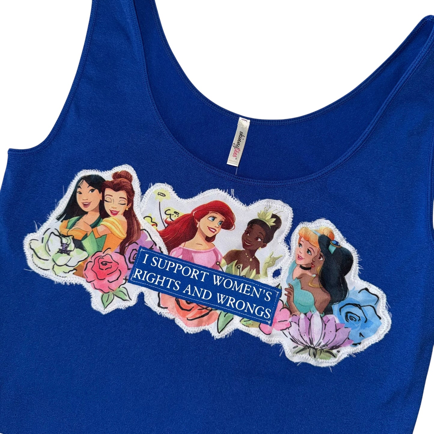 Just a Girl - Princess Besties Blue Tank (M/L)