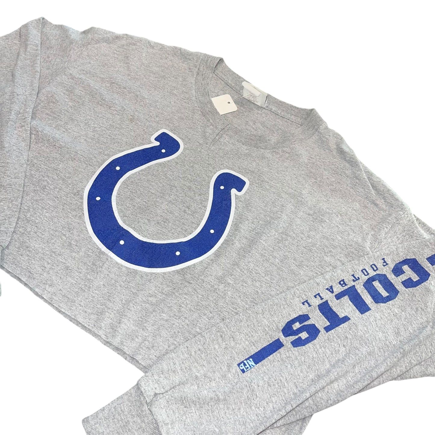 Indianapolis Colts Cropped Long Sleeve Tee (L/XL)