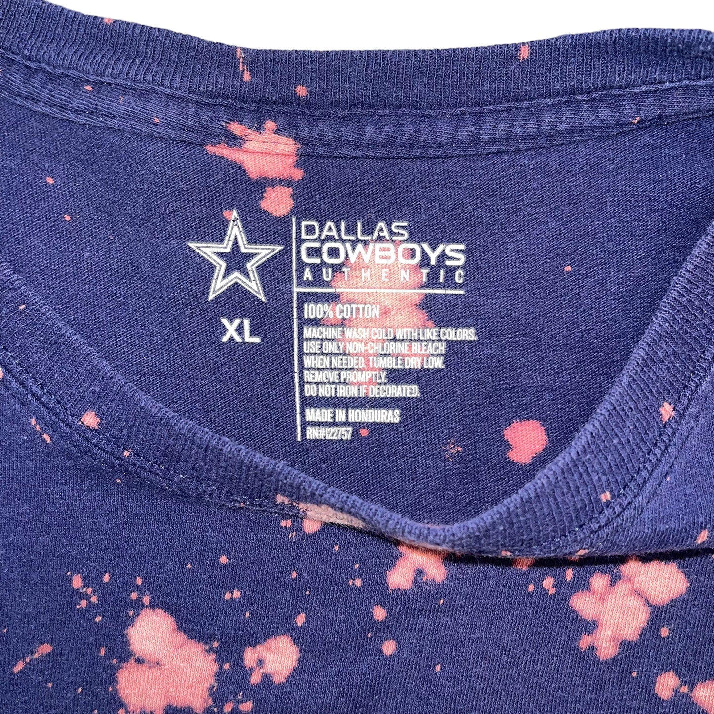 Dallas Cowboys Bleach Tee (XL)