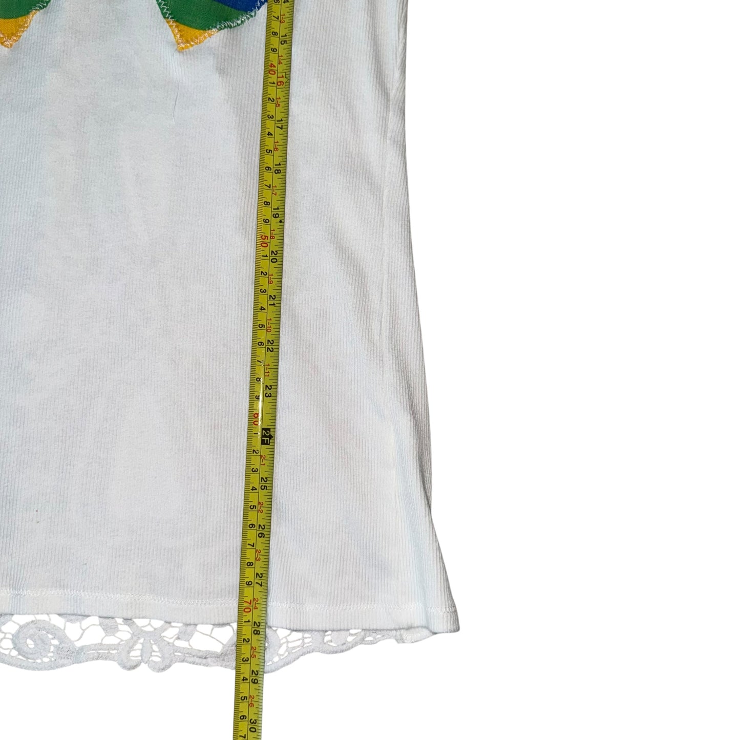 PRIDE - Double Rainbow Heart Crochet Back (L/XL)