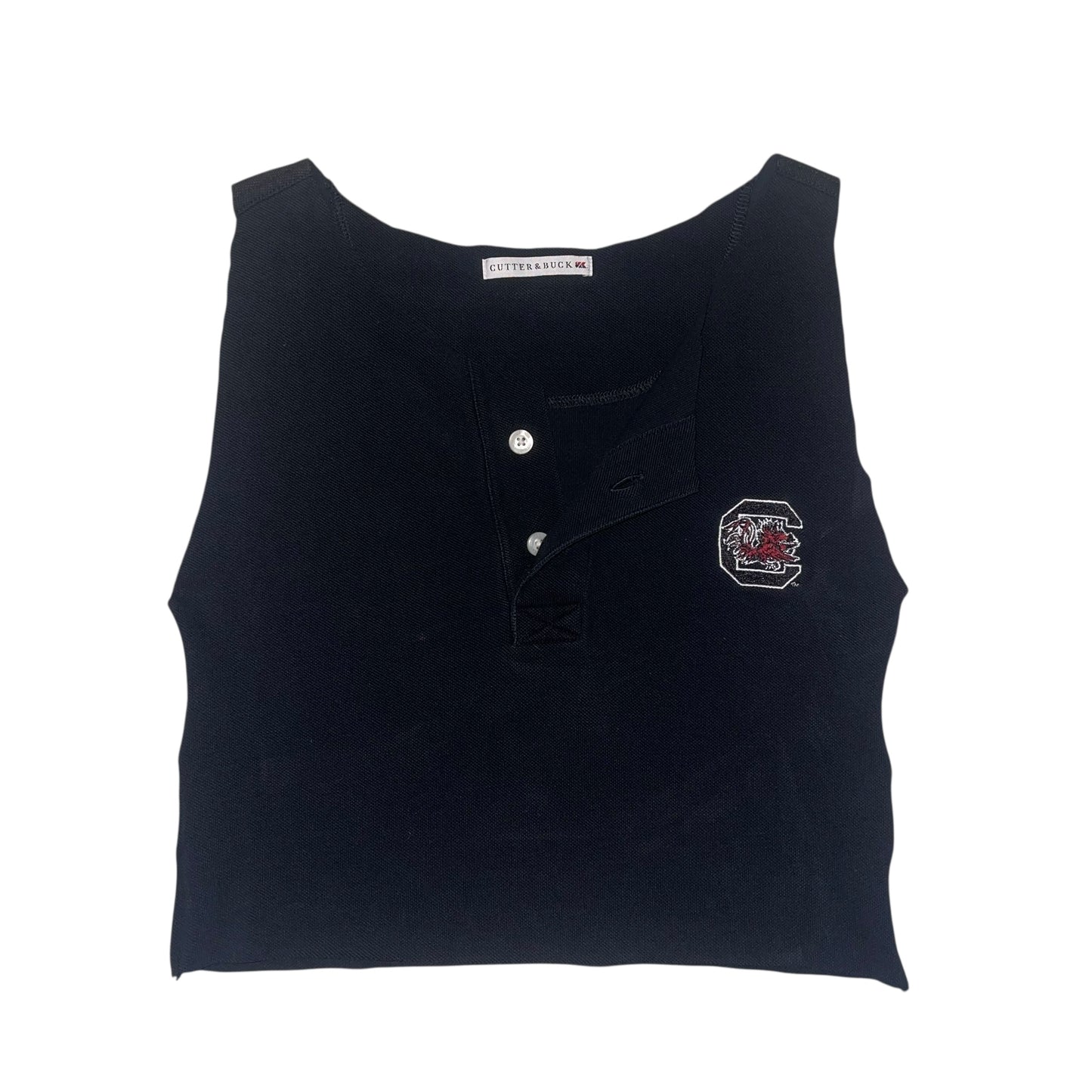 USC South Carolina Re-worked Polo Button Tank (S/M)