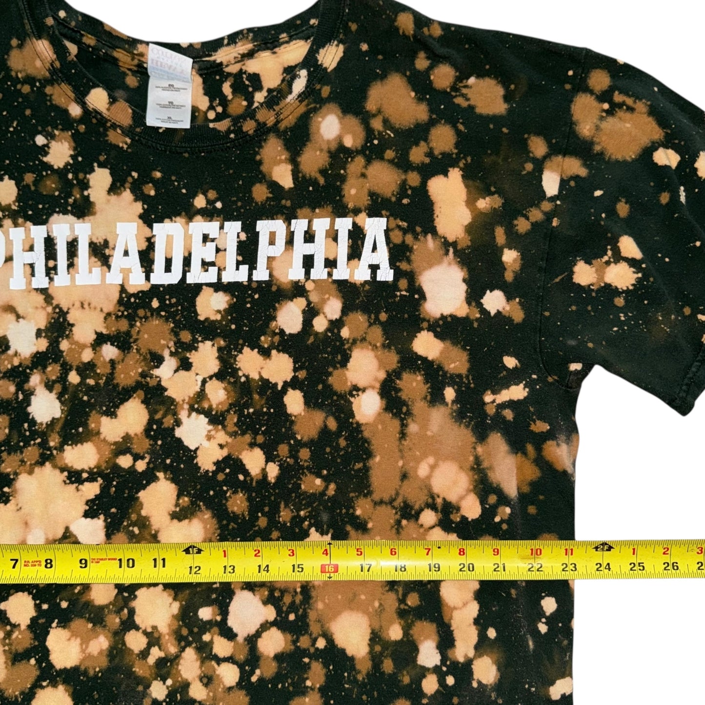 Philadelphia Eagles Green Splatter Bleach Tee (XL)