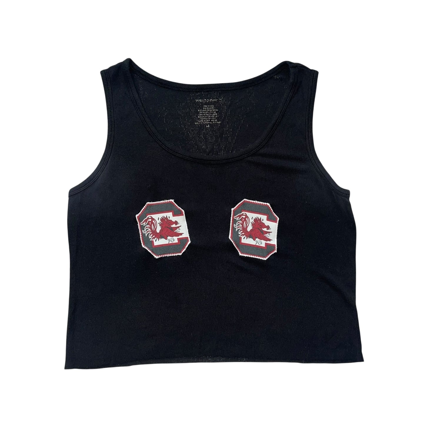 USC South Carolina Double Logo Crop (L/XL)