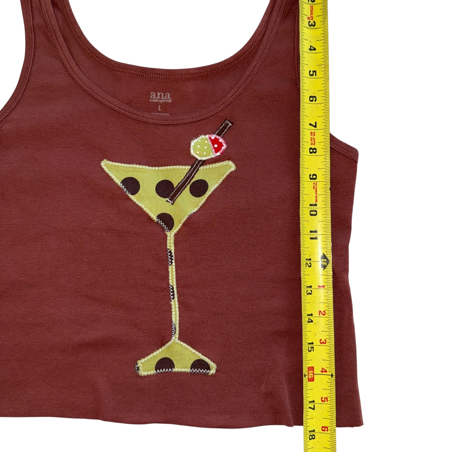 Just a Girl - Polka Dot Dirty Tini Tank (L)