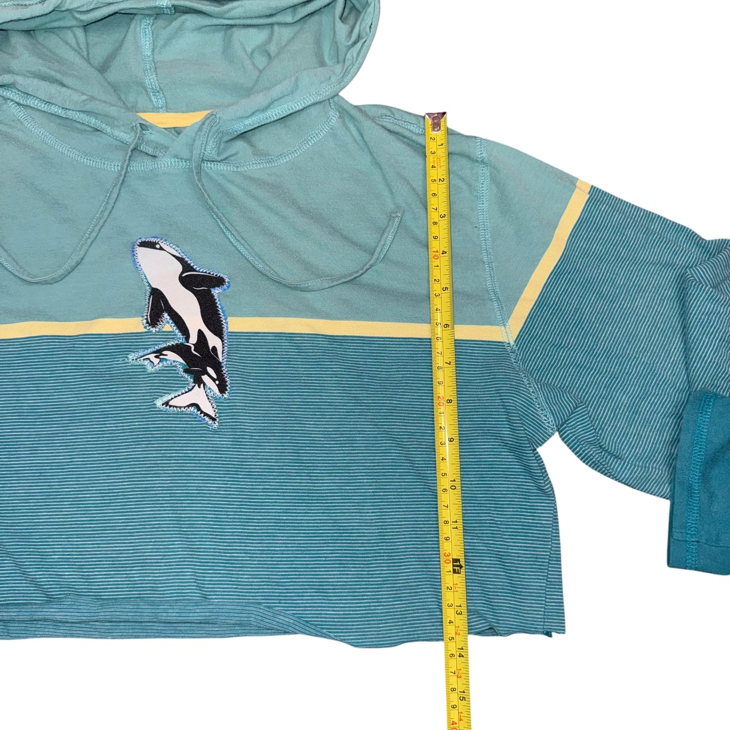 Earthbound - Shamoo Striped Crop Hoodie (M)