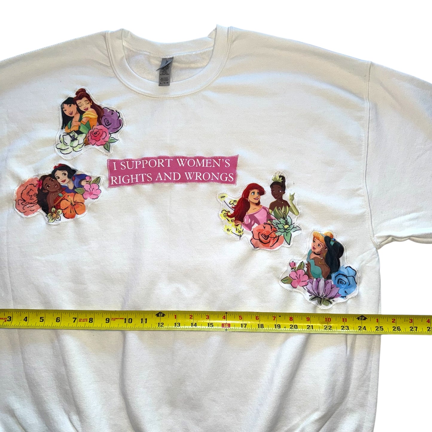 Just a Girl - Princess Rights White Crew (XL)