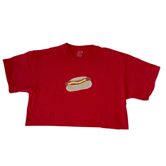 For The Girls, USA - Hot Dog Red Crop (XL)