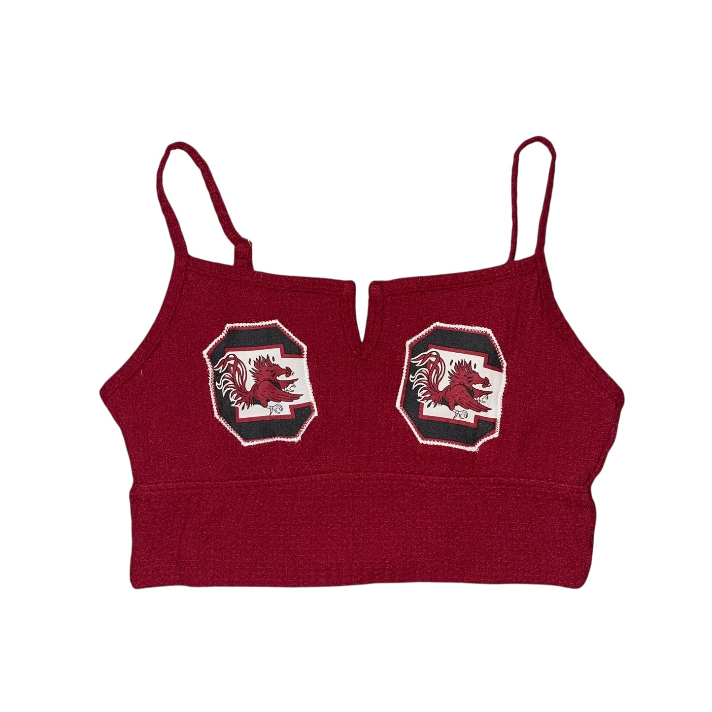 USC South Carolina Upcycled Double Logo Bralette (M)
