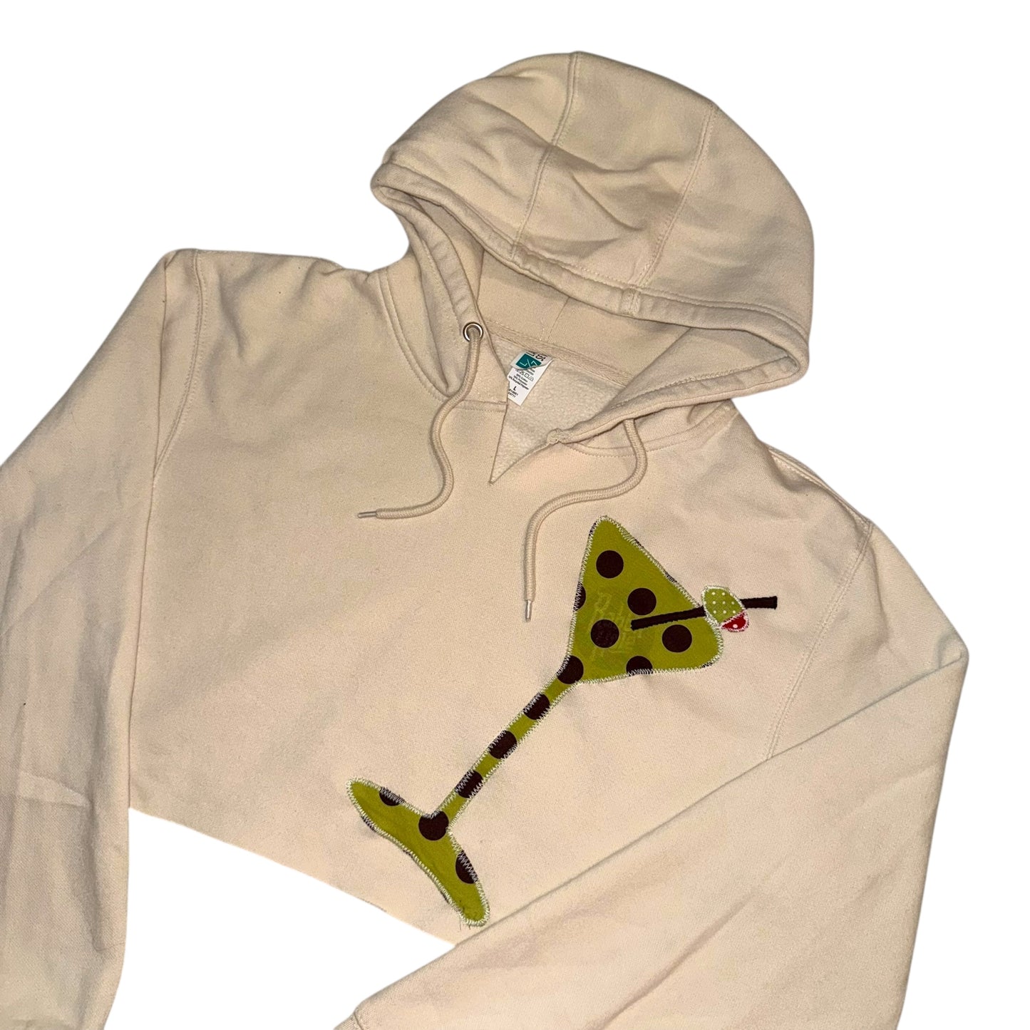 Just a Girl - Polka Dot Tini Hoodie (L)