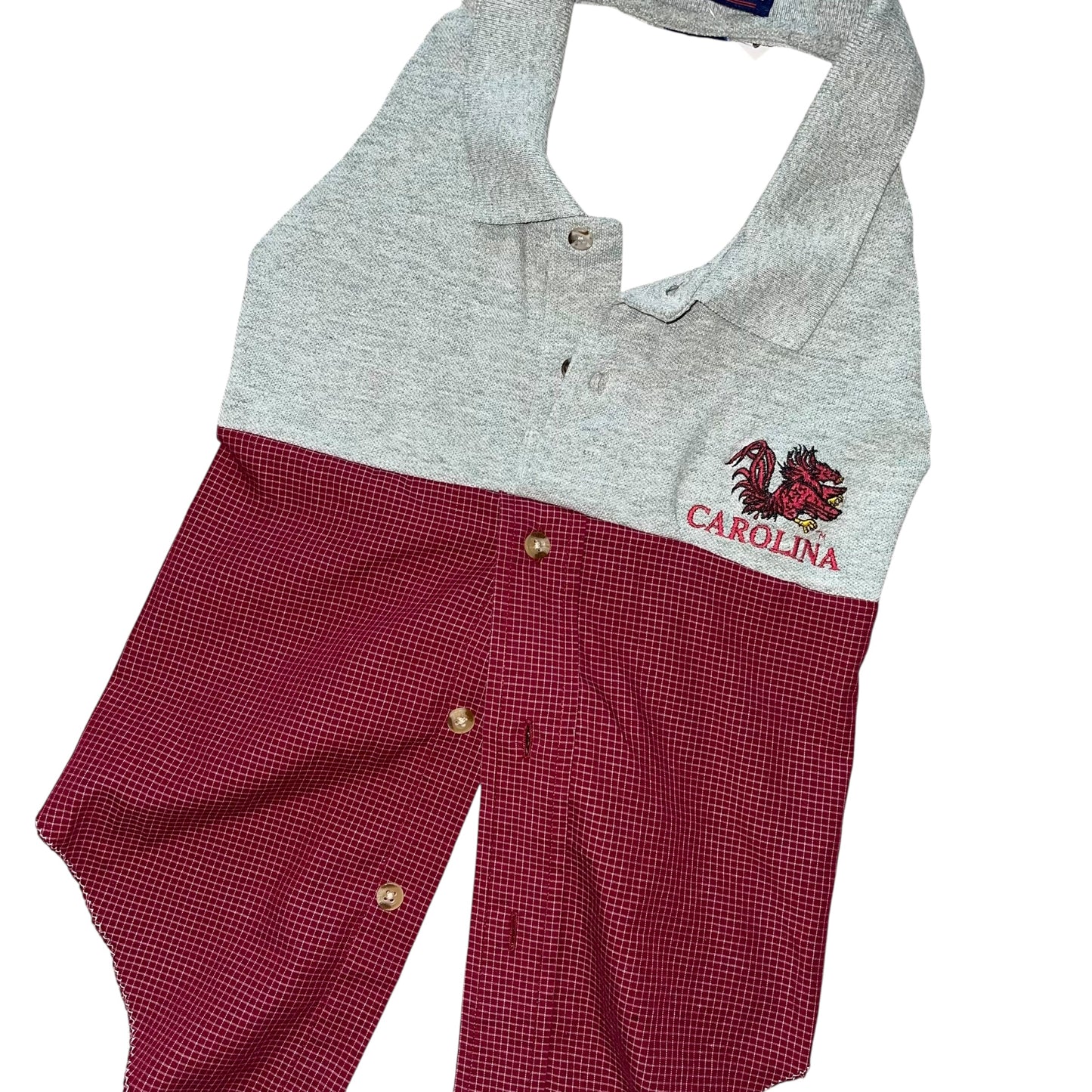 USC South Carolina Reworked Button Down Halter (S)