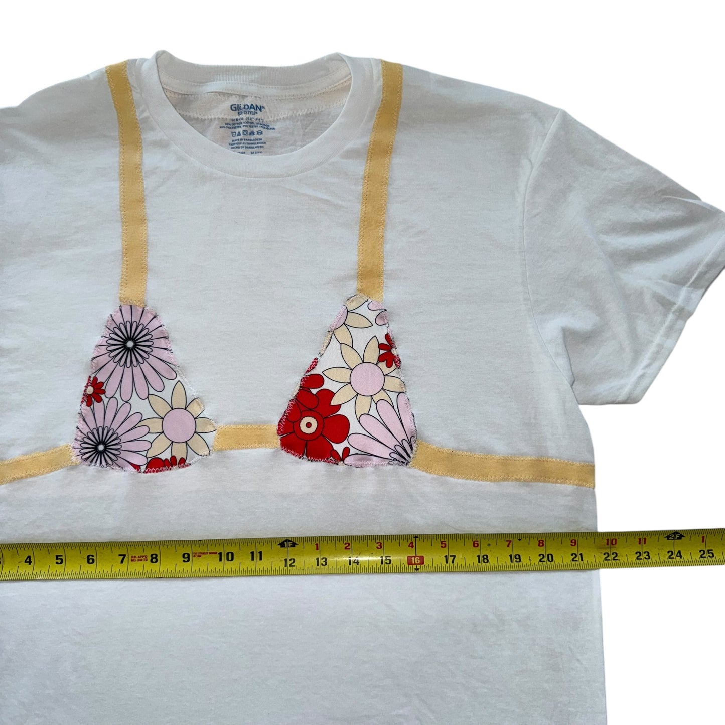 Earthbound - Yellow Flower Power Bikini Tee (L)
