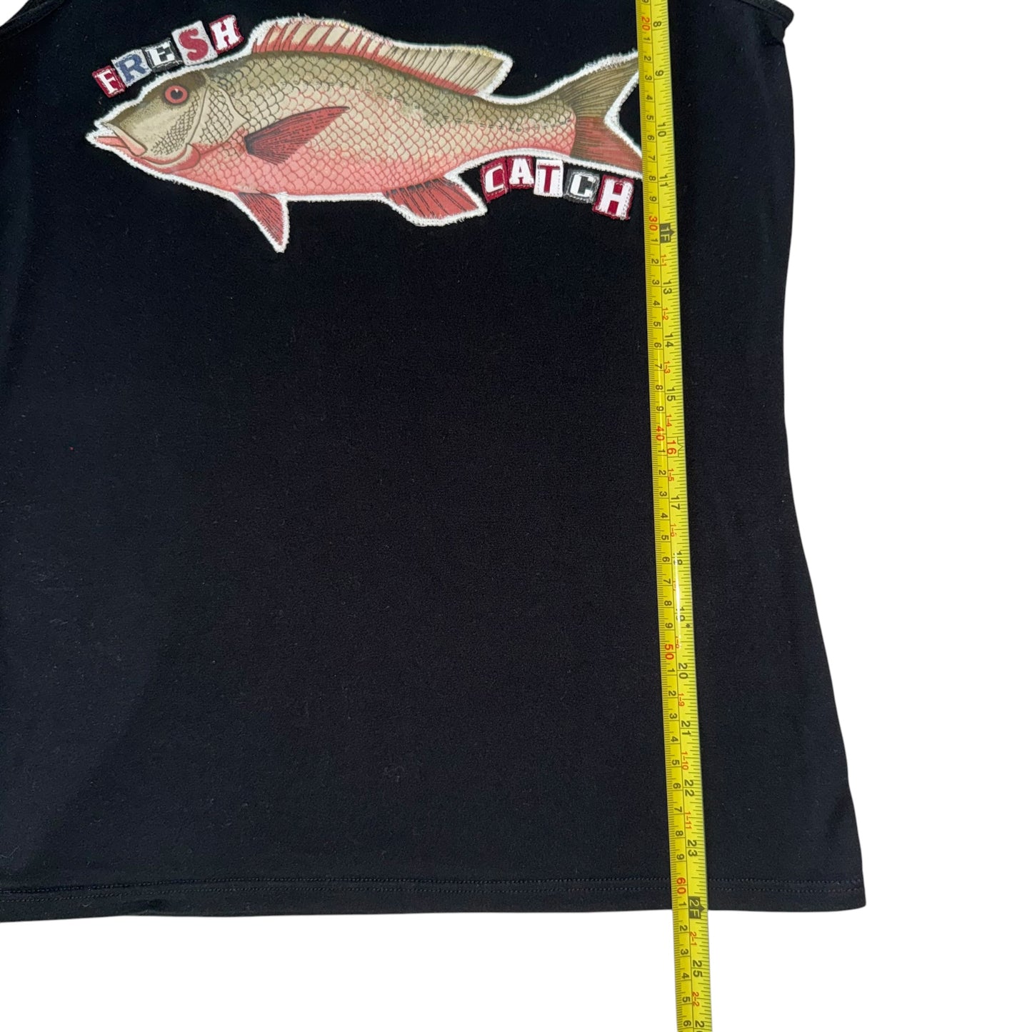 Earthbound - Fresh Catch Black Tank (M)