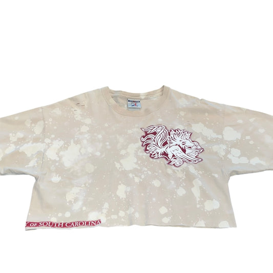 USC South Carolina Distressed Bleached Patchwork (L)
