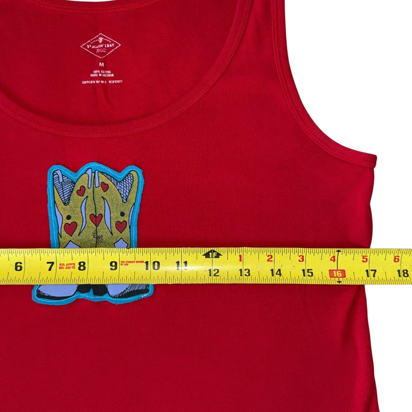 For The Girls, USA - Heart Boots Tank (M/L)