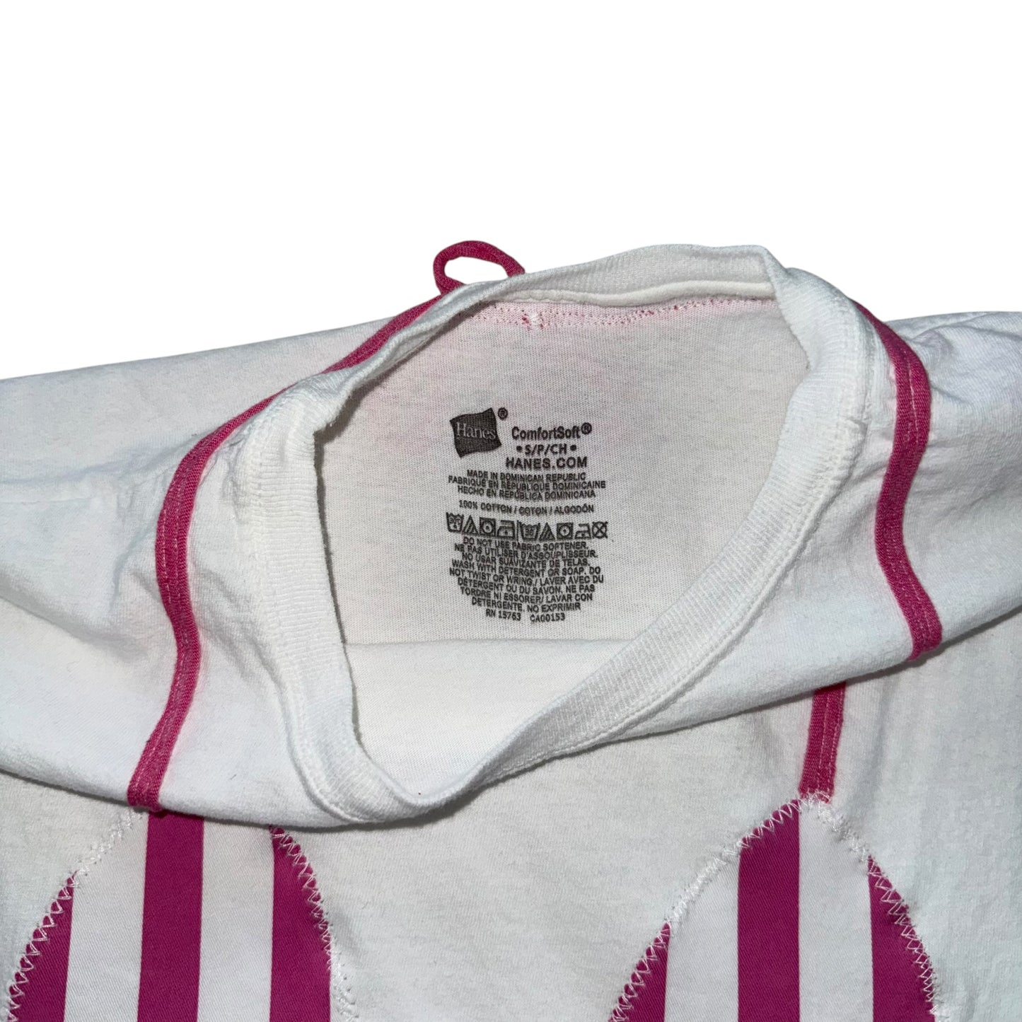 Earthbound - Pink Striped Bikini Tee (XS/S)